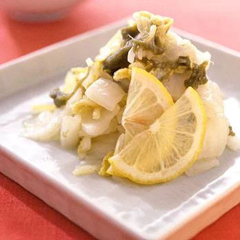 白菜ととろろ昆布のレモン風味